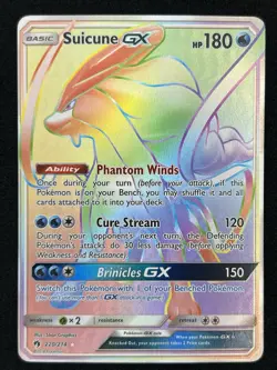 Pokemon TCG Suicune GX Lost Thunder Holo Full Art Ultra Rare Card MINT - Image 1