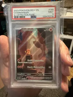Pokemon Charmander TCG #168/165 Scarlet & Violet 151 Card PSA 9 - Image 1