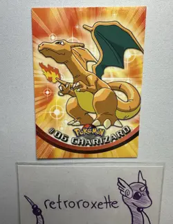 Topps Series 1 Pokemon TV Animation Card #06 Charizard Regular LP - Image 1