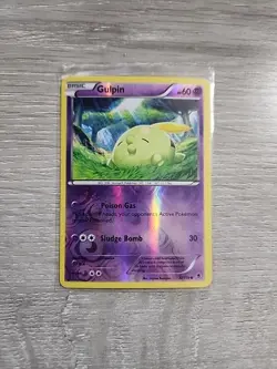 Pokemon TCG Card 2014 XY Phantom Forces - Gulpin 37/119 Reverse Holo - Image 1