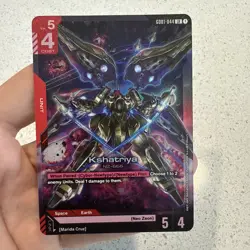 Japanese Gundam Card Game Kshatriya GD01-044 LR New Type Rising - Image 1