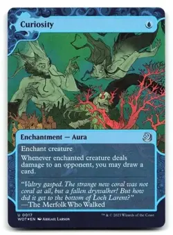 Curiosity U Foil WOT Wilds of Eldraine: Enchanting Tales 17 NM - Image 1