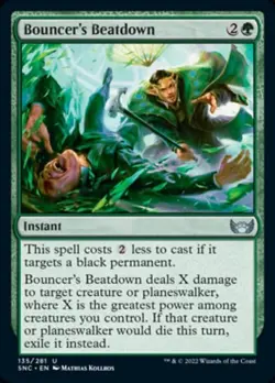 Bouncer's Beatdown [Streets of New Capenna] Foil Near Mint - Image 1