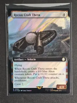 MTG Recon Craft Theta (Extended Art Surge Foil) R 0964 Universes Beyond: Fallout - Image 1