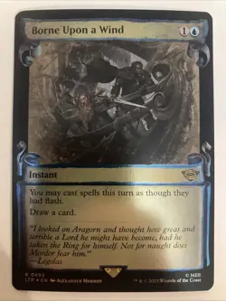 Borne Upon a Wind - Showcase (Scrolls) (0495) NM-Mint, English LTR FOIL - Image 1