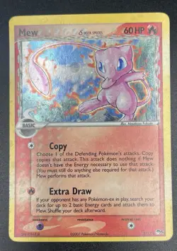 Pokemon Mew Delta Species 3/17 Pop Series 5 Holo-(water spots) - Image 1