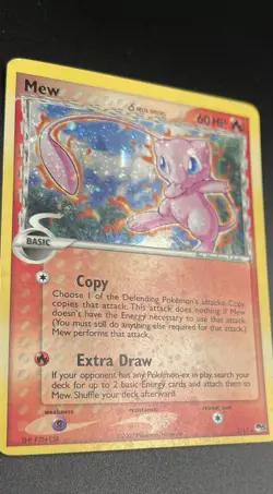 Pokemon Mew Delta Species 3/17 Pop Series 5 Holo-(water spots) - Image 2