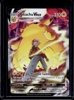 2022 Pokemon SWSH Lost Origin Pikachu VMAX Trainer Gallery #TG17/TG30 - Image 1