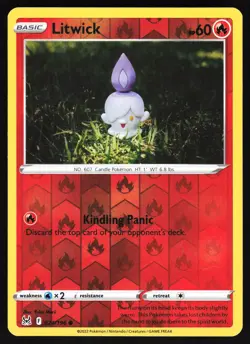 Litwick 024/196 Pokemon SWSH11: Lost Origin Reverse Holo Common VLP - Image 1