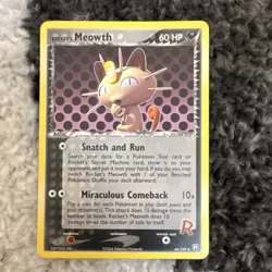 Pokemon Rocket's Meowth EX Team Rocket Returns 46/109 60 HP Uncommon Card - Image 1