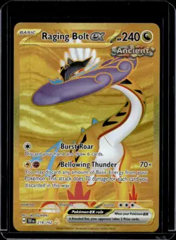 2024 Pokemon Temporal Forces Raging Bolt ex #218/162 - Image 1