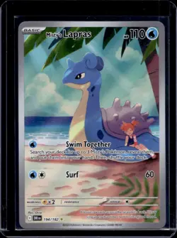 2025 Pokemon Destined Rivals Misty's Lapras #194/182 - Image 1
