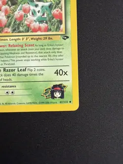 Erika's Ivysaur 41/132 Uncommon - Gym Challenge - Pokemon WOTC LP - Image 5