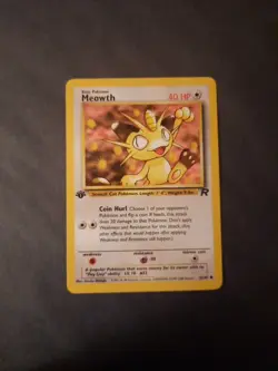 Pokemon Card Meowth 62/82 1st Edition Team Rocket - Image 1