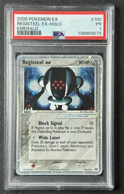 REGICE EX PSA 1 2005 POKEMON EMERALD #98/106 HOLO 573 - Image 1