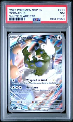 2025 POKEMON SVP EN-SV BLACK STAR PROMO #210 TORNADUS PSA 7 - Image 1