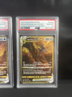 POKEMON CROWN ZENITH ORIGIN FORME PALKIA & DIALGA VSTAR PSA 10 SEQUENTIAL PSA 10 - Image 3