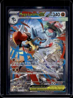 2025 Pokemon Mega Evolution Lucario ex Special Illustration Rare #179/132 - Image 1