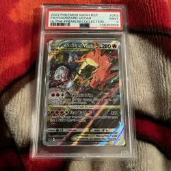 2022 POKEMON BLACK STAR PROMO SWSH262 CHARIZARD VSTAR ULTRA PREMIUM COLL PSA 9 - - Image 1