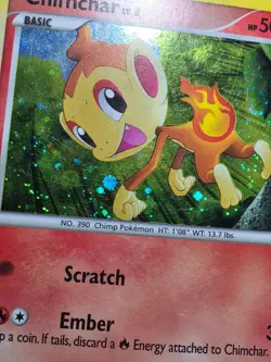 SWIRL HP Pokemon TCG Chimchar DP Black Star Promotional DP02 Holo Promo - Image 5