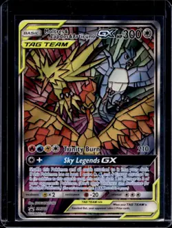 2019 Pokemon SM Black Star Promos Moltres & Zapdos & Articuno GX Tag Team #SM210 - Image 1