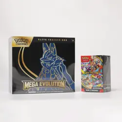 Pokemon Mega Evolutions ETB (Lucario) and Booster Bundle FACTORY SEALED - Image 1
