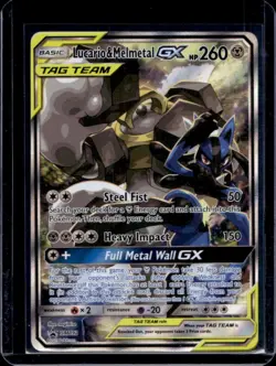 2019 Pokemon SM Black Star Promos Lucario & Melmetal GX Tag Team #SM192 - Image 1
