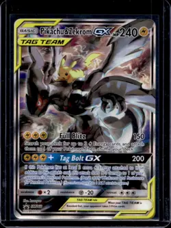 2019 Pokemon SM Black Star Promos Pikachu & Zekrom Tag Team #SM168 - Image 1
