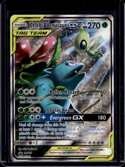 2019 Pokemon SM Black Star Promos Celebi & Venusaur Tag Team #SM167 - Image 1