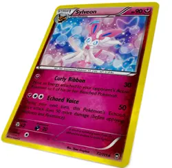 Pokemon TCG Sylveon 72/111 Cracked Ice Holo Rare XY Furious Fists Deck Exclusive - Image 5