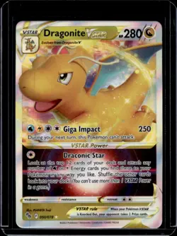 2022 Pokemon SWSH Pokemon GO Dragonite VST #050/078 - Image 1