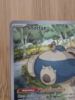 Snorlax SVP 051 Promo Pokemon Scarlet & Violet 151 ETB Black StarPromo NM - Image 3