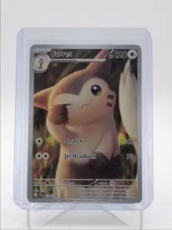 FURRET 2025 POKEMON JOURNEY TOGETHER ILLUSTRATION RARE 168/159 Q5542 - Image 1