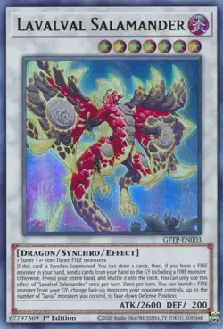 x3 Lavalval Salamander - GFTP-EN003 - Ultra Rare - 1st Edition Yu-Gi-Oh! M/NM - Image 1