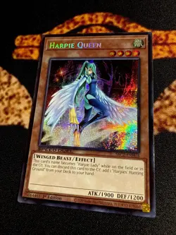 YUGIOH • HARPIE QUEEN • PRISMATIC SECRET RARE • SBC2-ENH03 • 1st EDITION • NM - Image 3