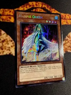 YUGIOH • HARPIE QUEEN • PRISMATIC SECRET RARE • SBC2-ENH03 • 1st EDITION • NM - Image 4