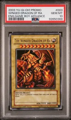 Yu-Gi-Oh! PSA 10 The Winged Dragon of Ra GBI-003 Ultra Rare Game Boy Gem Mint - Image 1