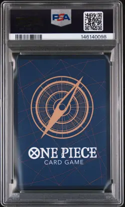 2025 ONE PIECE OP13-CARRYING ON HIS WILL 3RD ANNIVERSARY-GOLD #004 SHANKS PSA 10 - Image 2