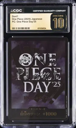 2025 ONE PIECE JAPANESE PC: ONE PIECE DAY'25 DON!! CGC 10 PRISTINE - Image 1