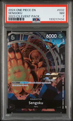 2024 ONE PIECE CHAMPIONSHIP 2023 EVENT PACK #032 SENGOKU PSA 7 - Image 1