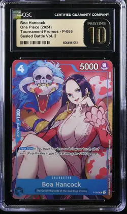 2024 ONE PIECE CCG BOA HANCOCK P-066 SEALED BATTLE PROMOS CGC PRISTINE NON-FOIL - Image 1