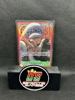 One Piece TCG English OP14-001 Trafalgar Law Leader Alt Art Parallel - Image 1
