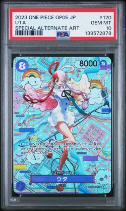 2023 ONE PIECE JAPANESE OP05-AWAKENING OF THE NEW ERA #120 UTA PSA 10 - Image 1