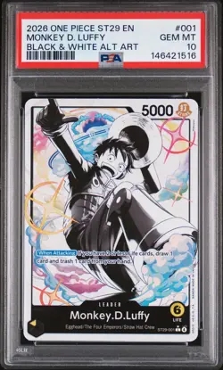 2026 ONE PIECE STARTER DECK ST29-EGGHEAD #001 MONKEY D. LUFFY PSA 10 - Image 1