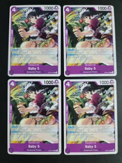Baby 5 (X4) OP14-072 Uncommon One Piece The Azure Sea's Seven - Image 1