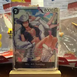 Ms. All Sunday OP14-084 SR Super Rare THE AZURE SEA'S SEVEN ENGLISH One Piece NM - Image 1