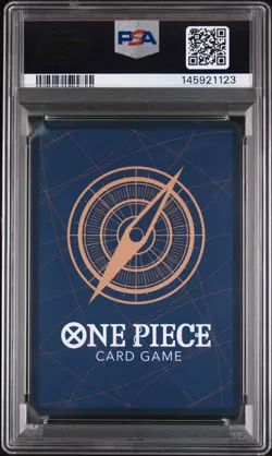 2025 ONE PIECE OP13-CARRYING ON HIS WILL 3RD ANNIVERSARY-GOLD #004 SHANKS PSA 10 - Image 2