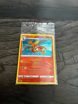 Special Delivery Charizard Pokemon Center Promo Card Holo (SWSH075) - SEALED - Image 2