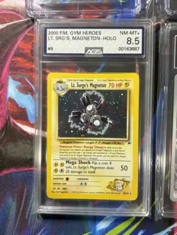 Pokemon Graded Card Slab Lot Of 4 Modern CGC 10 - Vintage 8.5 Lt Surge Magneton+ - Image 2