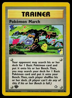 Pokemon Neo Genesis 102/111 Pokemon March Pokemon Card 1st Edition - Image 1